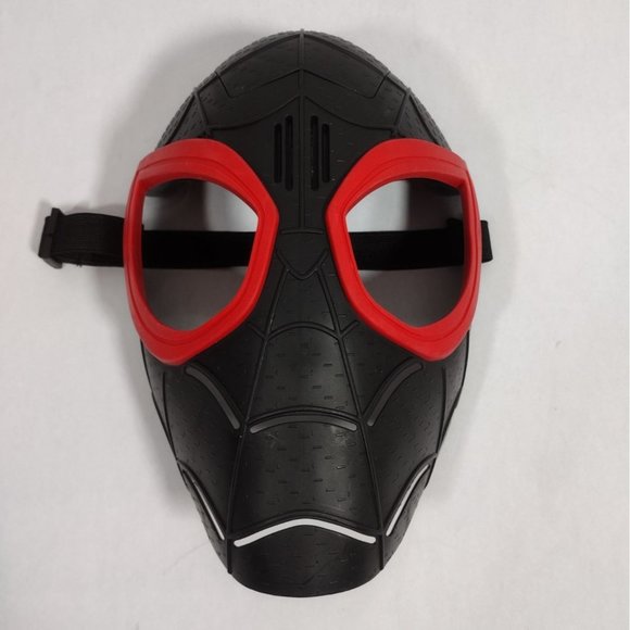Marvel Black Spider-man Mask Spider-Verse Miles Morales FX Mask Sound Effects - Picture 1 of 6